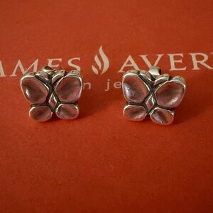 James Avery Sterling Silver Butterfly Stud Earrings